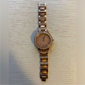 Fossil Rose Gold Watch with Sparkling Accents